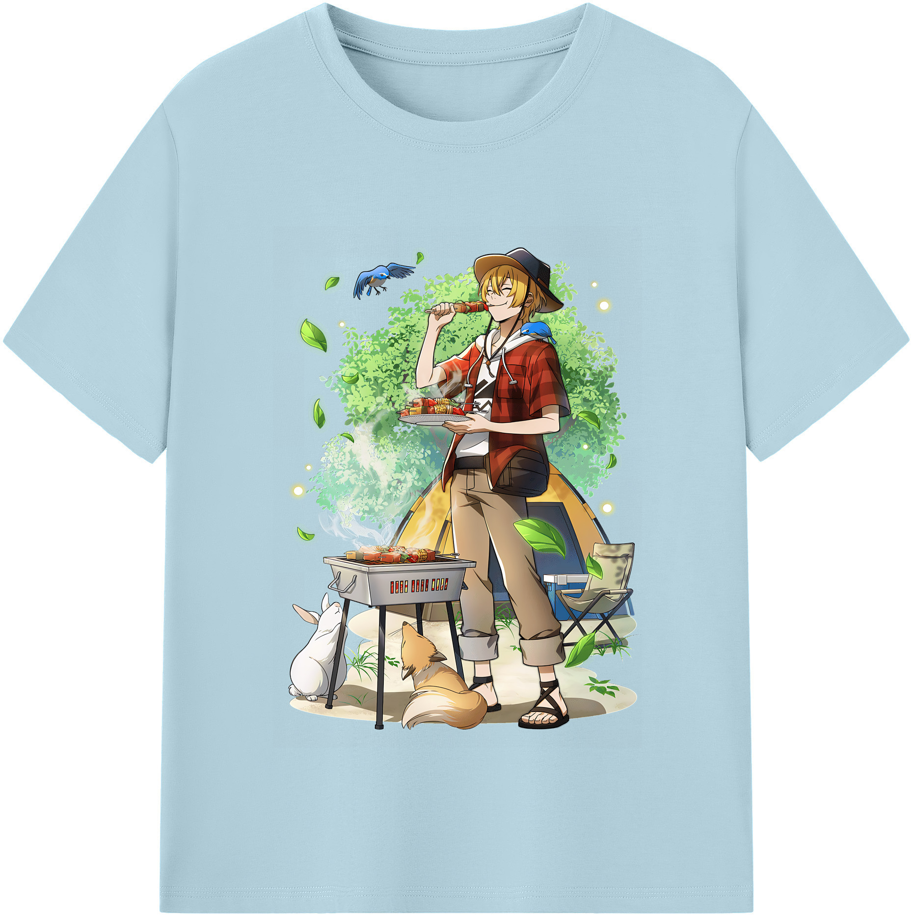 （画像用） 文豪ストレイドッグス Bungo Stray Dogs 綿100％半袖Tシャツ（フロントプリント）